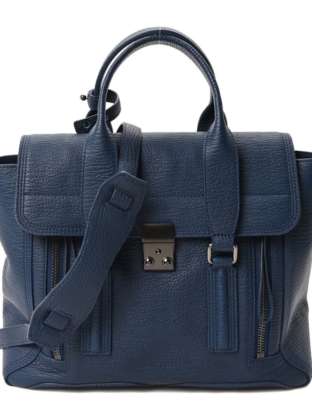 3.1 Phillip Lim Textured Calfskin Medium Pashli Satchel Authentic